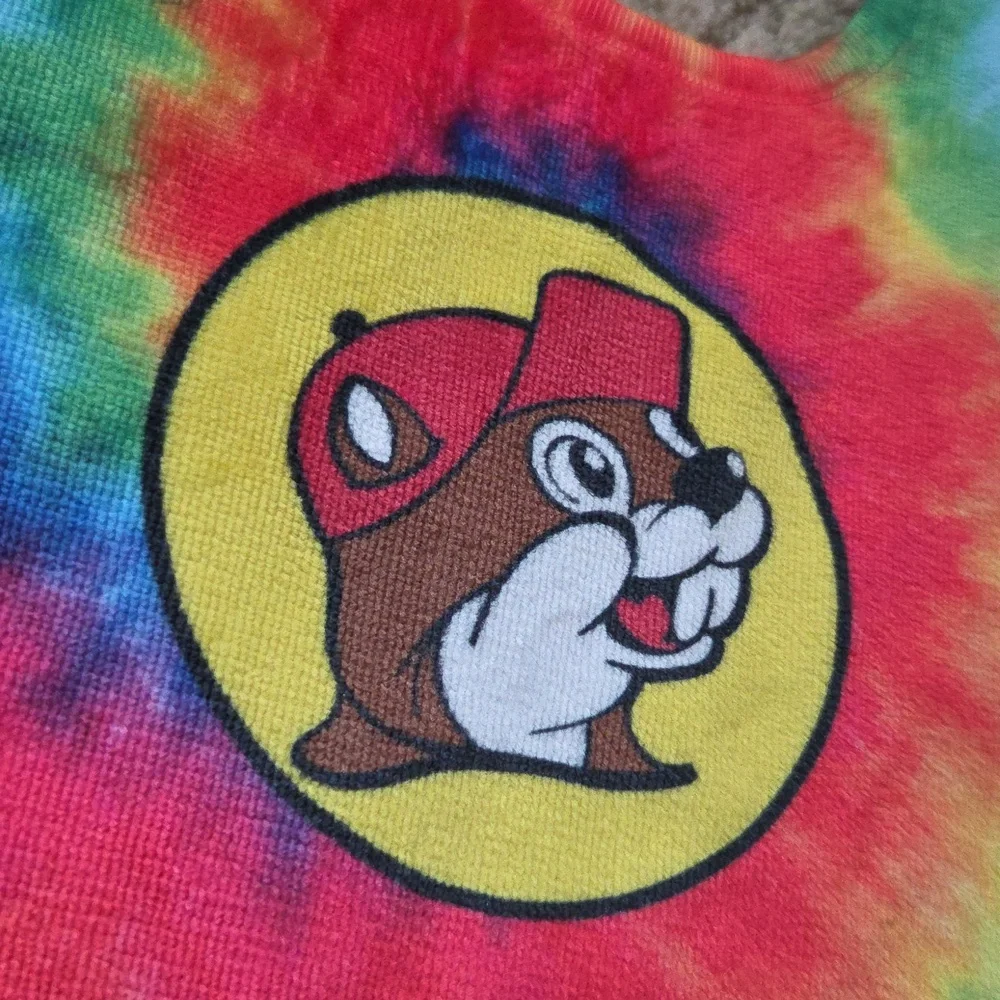3/$12 NEW Buc-ees Tie Dye Bib
